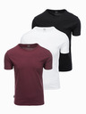 Ombre Clothing Pánské tričko bez potisku - mix 3 pcs Z29 Ombre Clothing