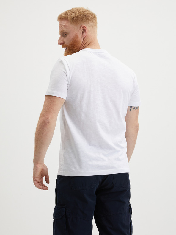 LERROS Bílé pánské tričko LERROS