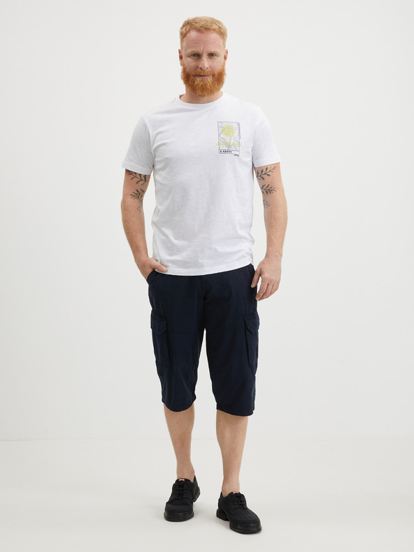 LERROS Bílé pánské tričko LERROS