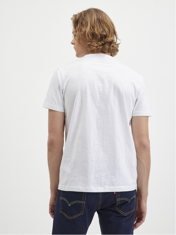 LERROS Bílé pánské tričko LERROS