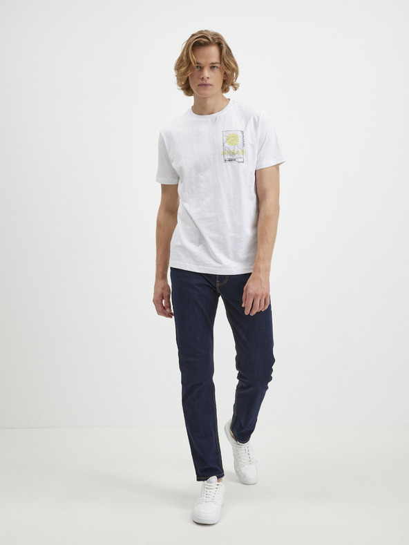 LERROS Bílé pánské tričko LERROS