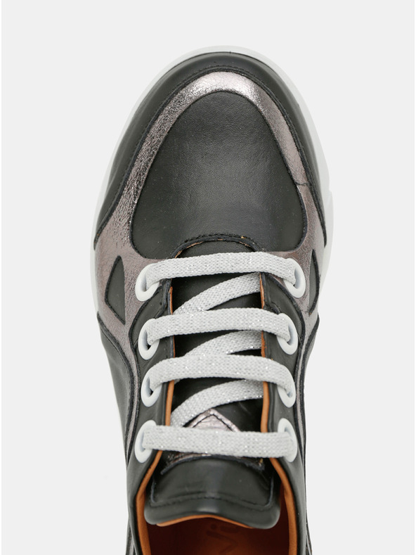 WILD Černé dámské kožené tenisky WILD