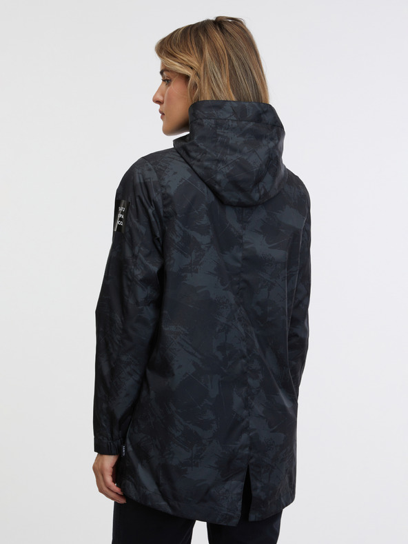 Sam 73 Černá dámská vzorovaná parka SAM 73 Alexia