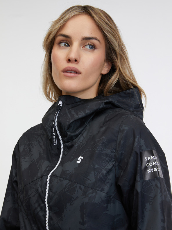 Sam 73 Černá dámská vzorovaná parka SAM 73 Alexia