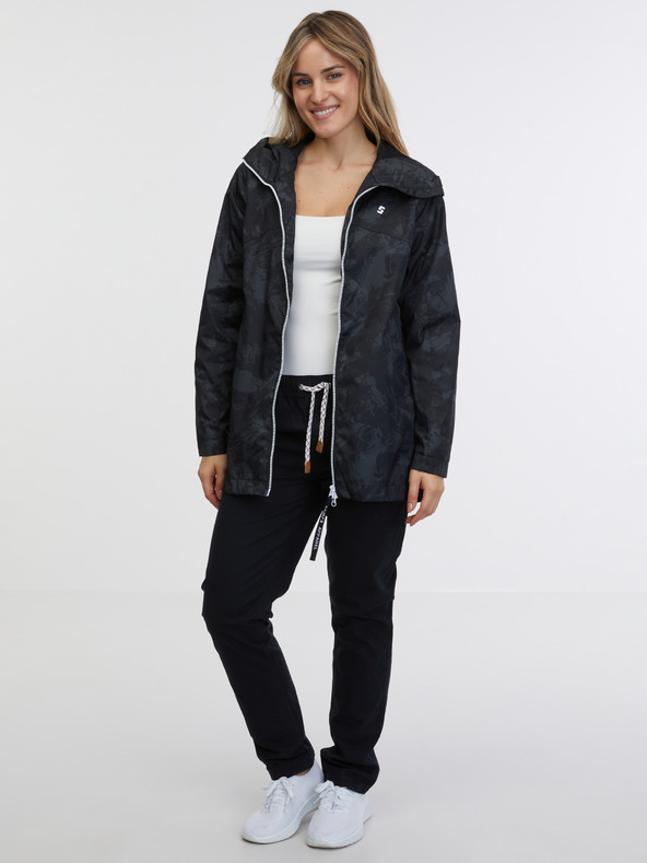 Sam 73 Černá dámská vzorovaná parka SAM 73 Alexia