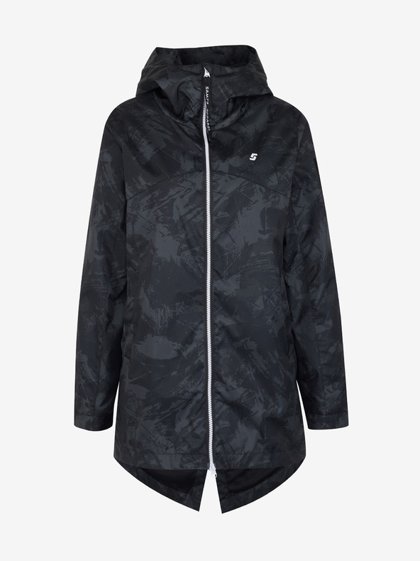 Sam 73 Černá dámská vzorovaná parka SAM 73 Alexia