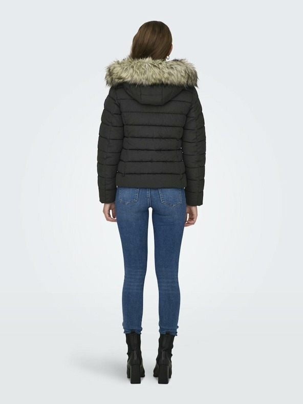 ONLY Černá dámská zimní prošívaná bunda ONLY New Luna