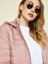 ZOOT.lab Starorůžová dámská prošívaná prodloužená zimní bunda s kapucí ZOOT.lab Molly