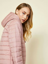 ZOOT.lab Starorůžová dámská prošívaná prodloužená zimní bunda s kapucí ZOOT.lab Molly