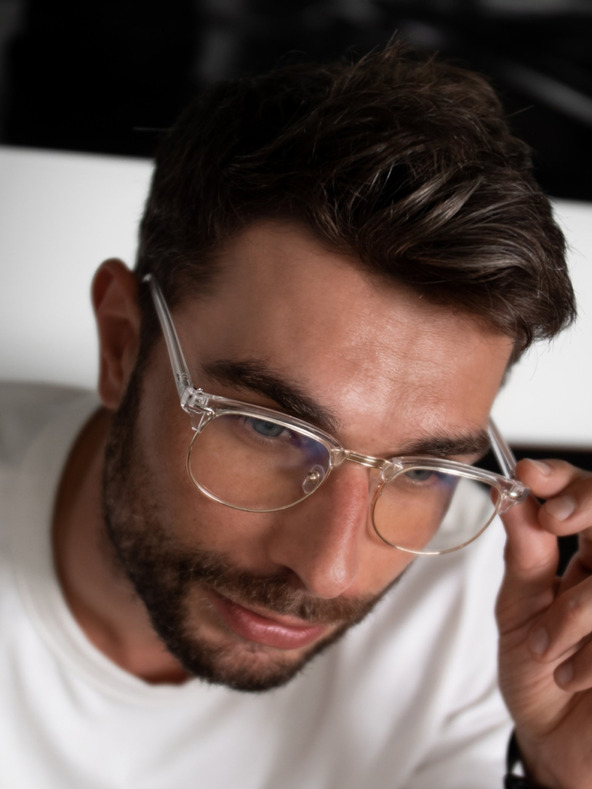 VEYREY VeyRey Brýle blokující modré světlo oválné Sigrid čiré