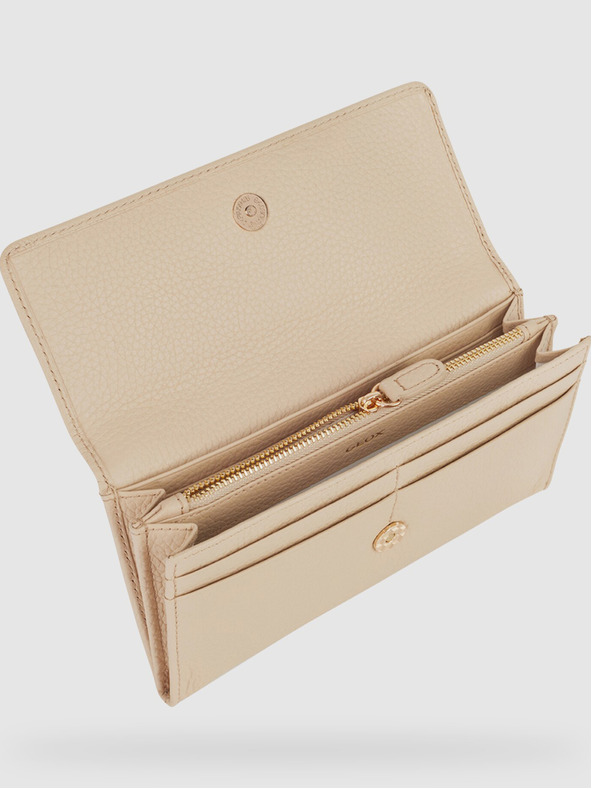 Geox Krémová dámská peněženka Geox Wallet