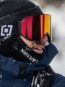 Horsefeathers Snowboardové brýle Edmond - black/mirror red HORSEFEATHERS