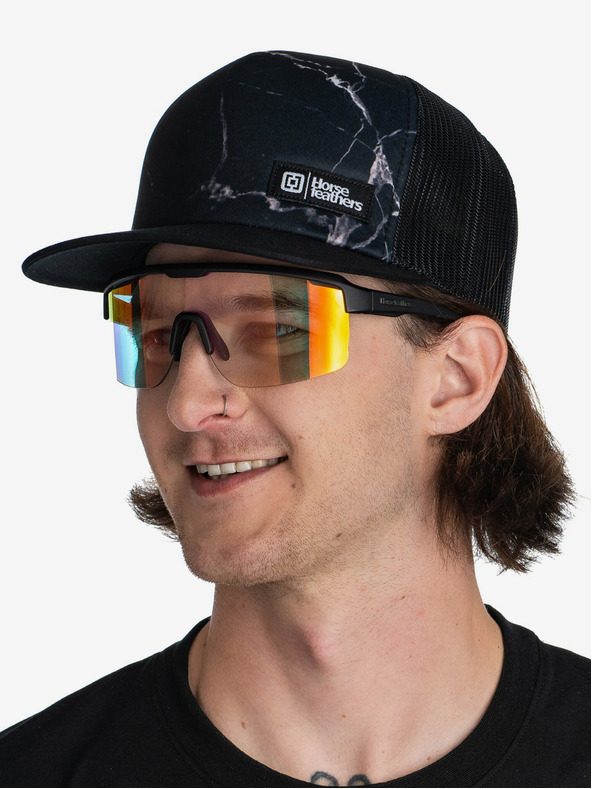 Horsefeathers Fotochromatické brýle Scorpio - matt black/mirror red HORSEFEATHERS