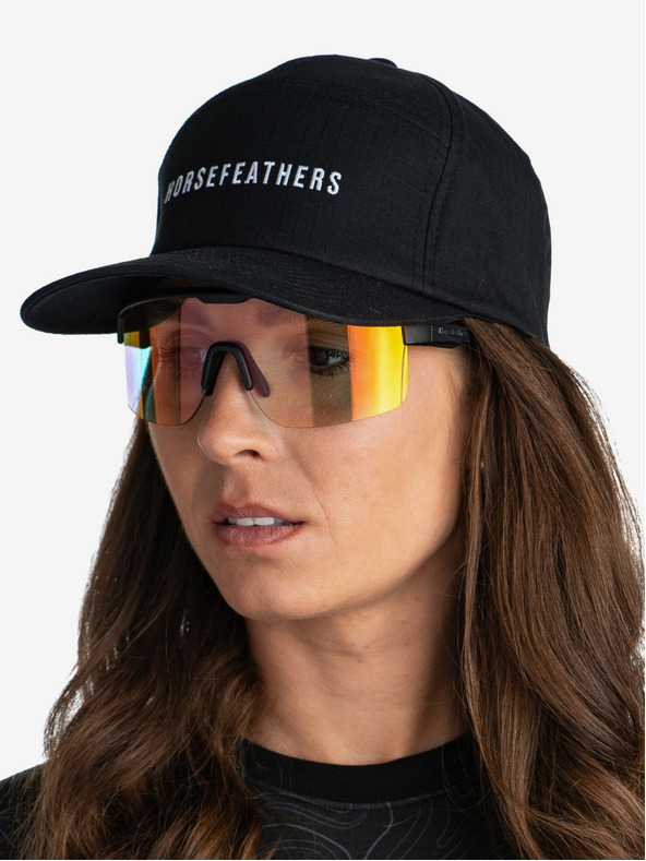 Horsefeathers Fotochromatické brýle Scorpio - matt black/mirror red HORSEFEATHERS