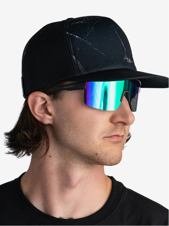 Horsefeathers Cyklistické brýle Scorpio - matt black/mirror green HORSEFEATHERS