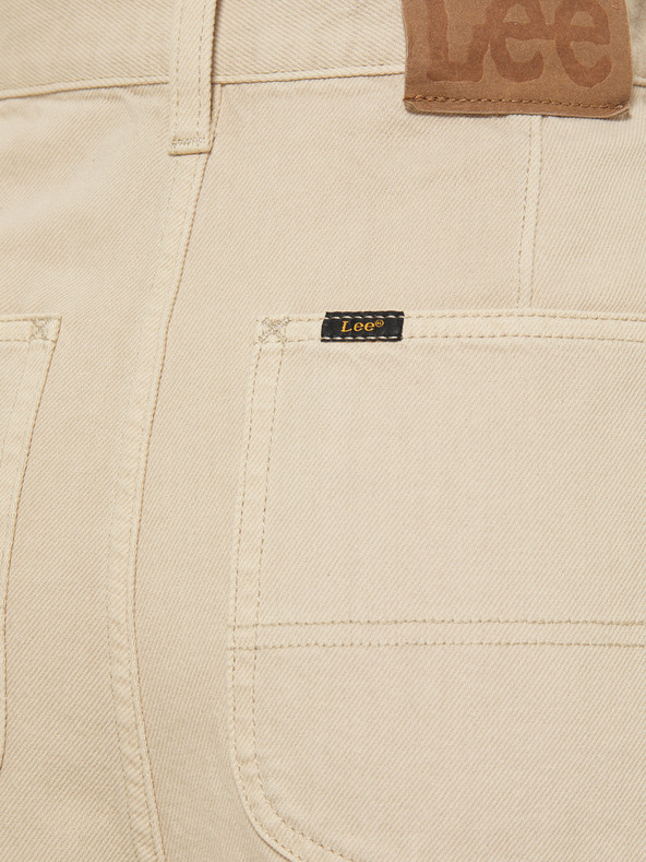Lee Béžové dámské široké džíny Lee