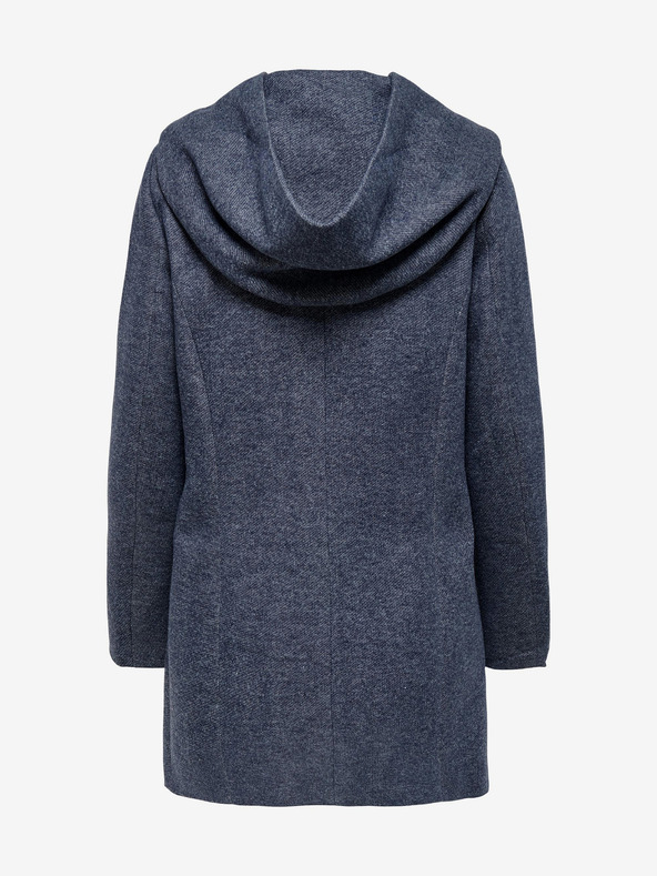 ONLY Tmavě modrý dámský lehký žíhaný kabát ONLY Sedona