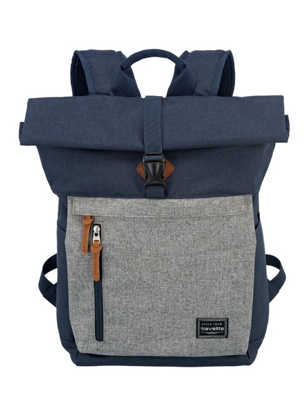 Travelite Batoh Travelite Basics Roll-up Backpack Navy/Grey