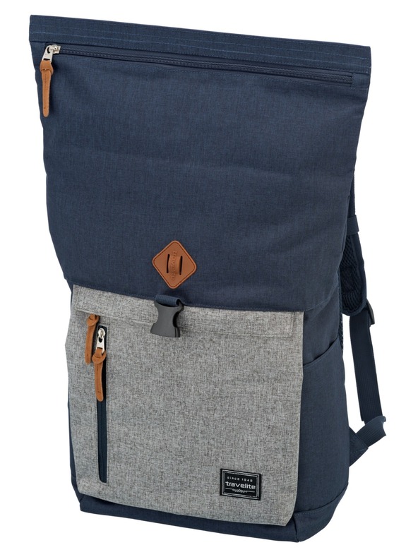 Travelite Batoh Travelite Basics Roll-up Backpack Navy/Grey