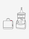 Reisenthel Šedá dámská kosmetická taška Reisenthel Toiletbag Twist Silver