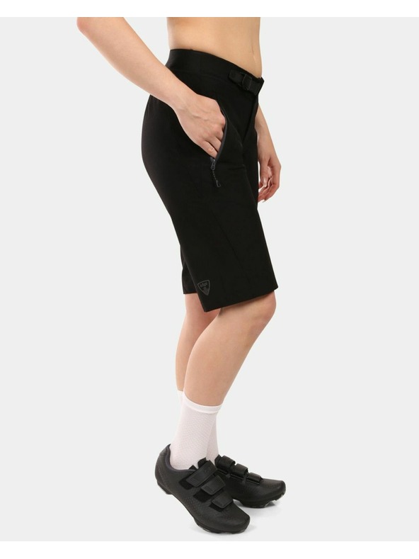 Kilpi Dámské cyklistické kraťasy Kilpi HIXON-W 2v1 pro horskou cyklistiku Černá