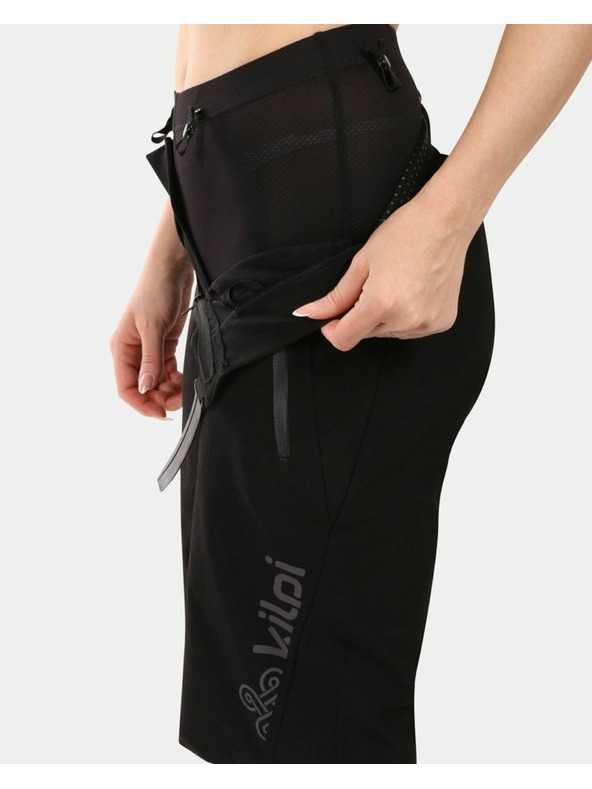 Kilpi Dámské cyklistické kraťasy Kilpi HIXON-W 2v1 pro horskou cyklistiku Černá