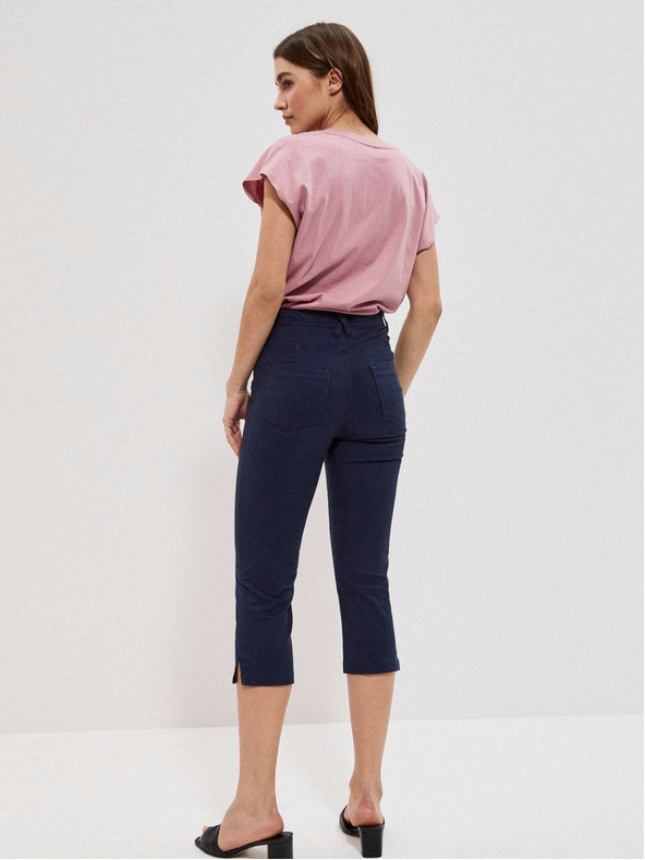 Moodo Tmavě modré dámské kalhoty Moodo