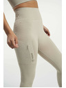 Tenson dámské bezešvé funkční elasťáky TENSON Seamless Tights W béžové