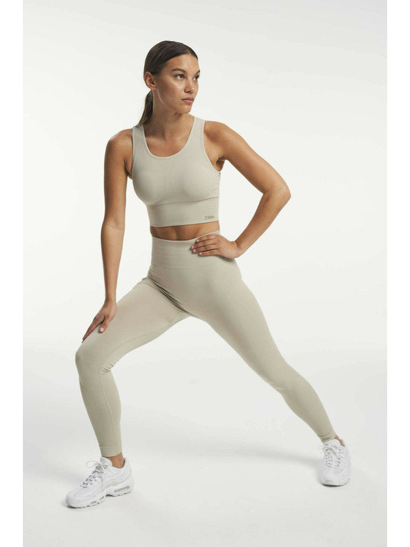 Tenson dámské bezešvé funkční elasťáky TENSON Seamless Tights W béžové