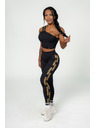 Nebbia NEBBIA Dámské legíny s vysokým pasem INTENSE Iconic 834 Gold Nebbia