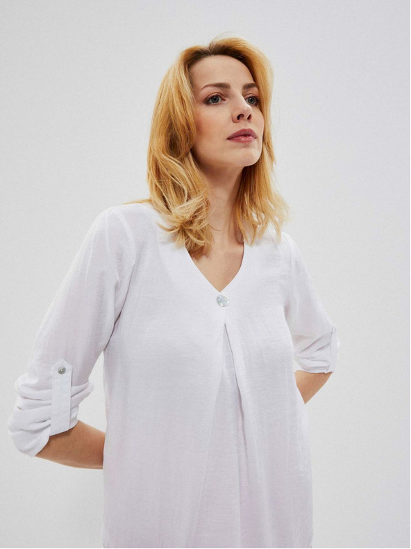 Moodo Bílá dámská halenka Moodo