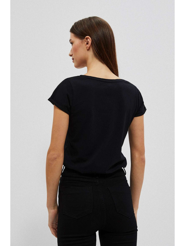 Moodo Dámské tričko L-TS-4020 BLACK Moodo