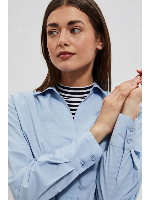 Moodo Světle modrá dámská košile Moodo