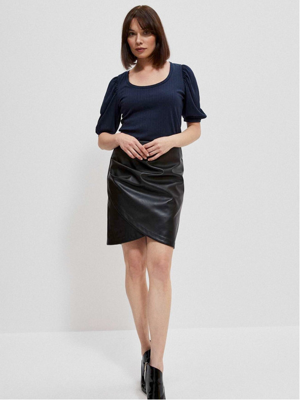 Moodo Tmavě modrá dámská halenka Moodo