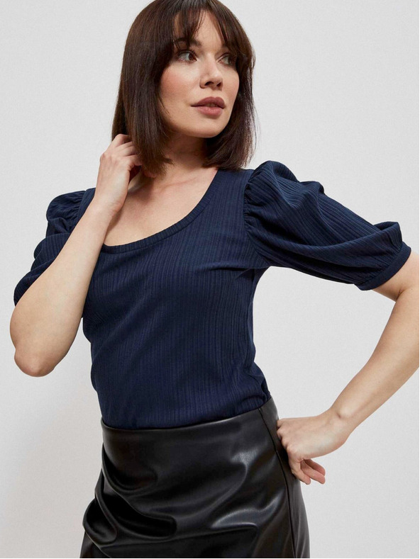 Moodo Tmavě modrá dámská halenka Moodo