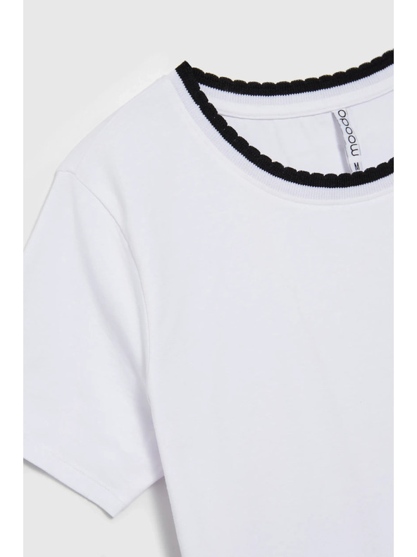 Moodo Dámské bílé tričko Moodo