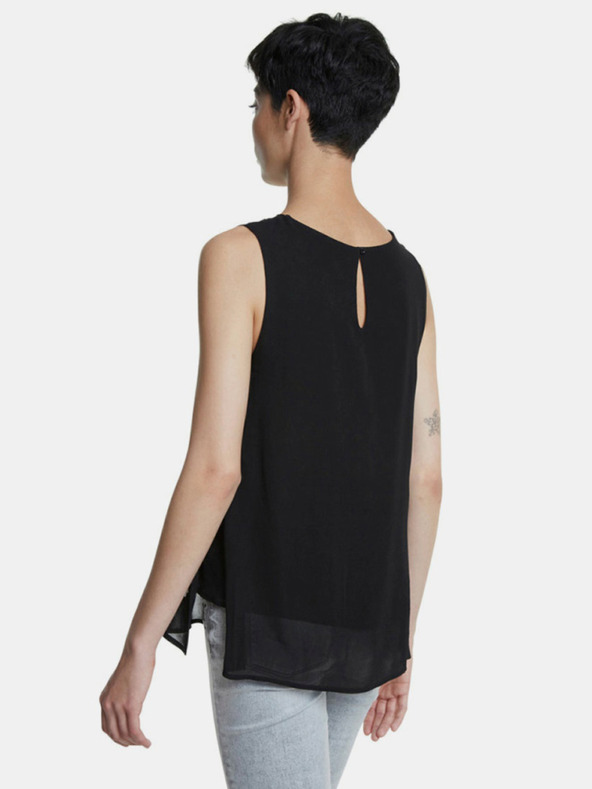 Desigual Černá vzorovaná halenka Desigual -Tebas