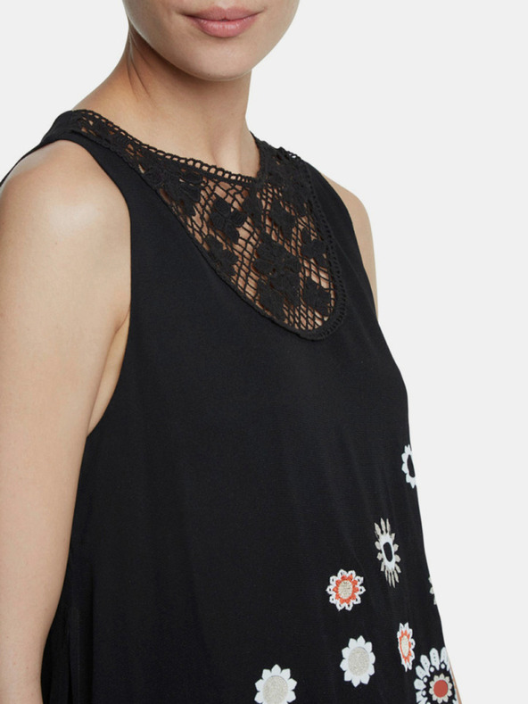 Desigual Černá vzorovaná halenka Desigual -Tebas