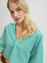 Noisy May Bílo-zelená dámská pruhovaná halenka Noisy May Lisa