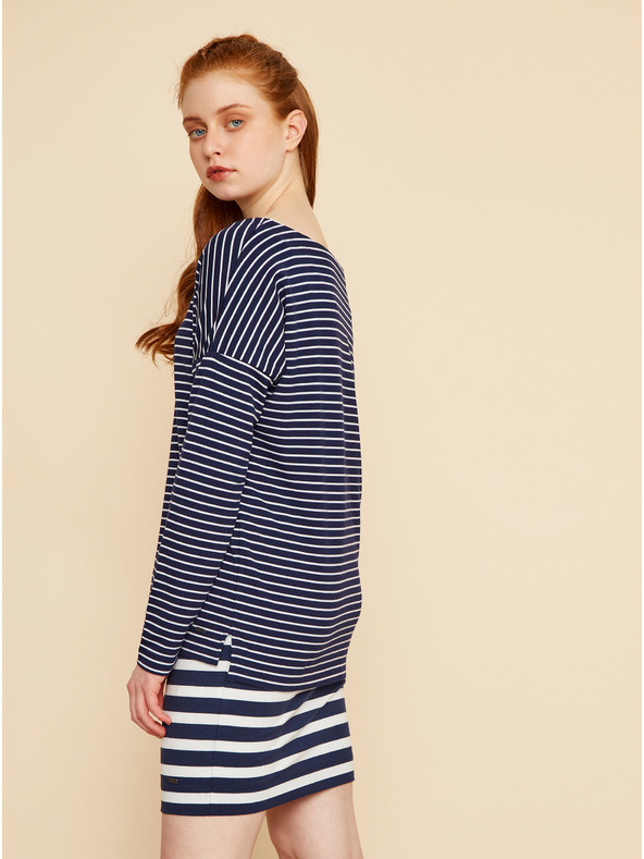 ZOOT.lab Tmavě modrá dámská pruhovaná basic mikina ZOOT.lab Maja