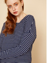 ZOOT.lab Tmavě modrá dámská pruhovaná basic mikina ZOOT.lab Maja