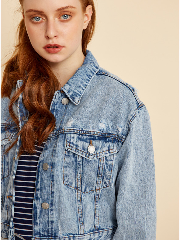 ZOOT.lab Tmavě modrá dámská pruhovaná basic mikina ZOOT.lab Maja