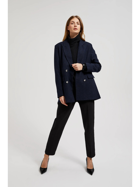 Moodo Tmavě modré dámské sako Moodo