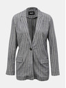 ZOOT.lab Šedomodré dámské pruhované sako ZOOT.lab Ursala