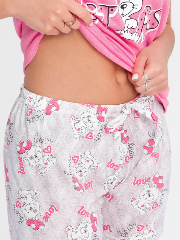 Edoti Dámské pyžamo 350ULR - růžové EDOTI