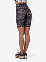 Nebbia Černé dámské vzorované krátké legíny Nebbia Biker Shorts