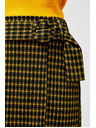Moodo Černo-žlutá dámská kostkovaná sukně Moodo