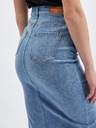 Orsay Modrá dámská džínová sukně ORSAY