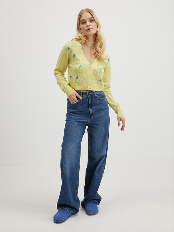 Noisy May Světle zelený dámský kardigan Noisy May Lil