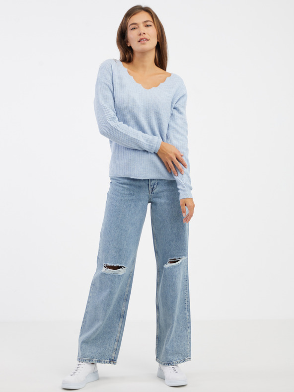 ONLY Modrý dámský svetr ONLY Onlgabriel Life